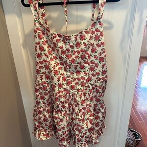 Wild Fable Red Floral Romper